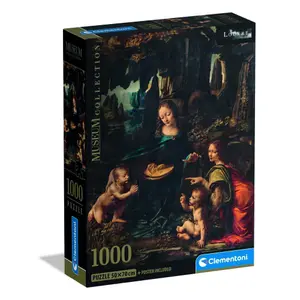 Puzzle o 1000 kusech Clementoni Museum Leonardo The Virgin Of The Rocks