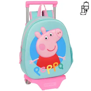 3d backpack with cart girl Clementoni Bestway Peppa Pig image-0