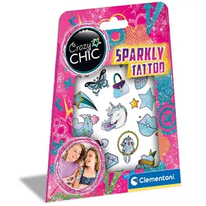 Stickers to create shiny tattoos for children Clementoni image-0