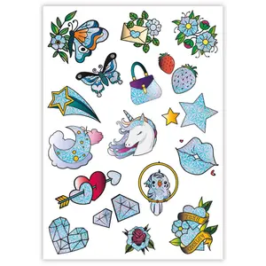 Stickers to create shiny tattoos for children Clementoni image-1