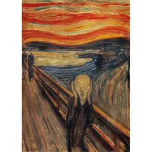 1000 piece puzzles museum munch. the cry Clementoni image-1