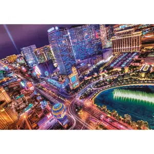 2000-piece puzzles las vegas collection view Clementoni image-0