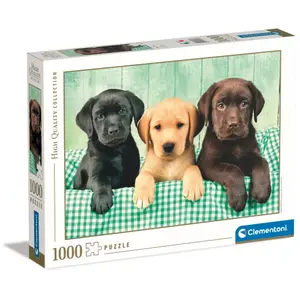 Three Labradors 1000-piece puzzle Clementoni image-0