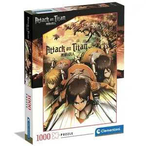 1000-piece puzzle anime colection attack on titans Clementoni image-1