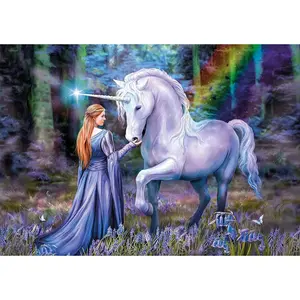1500 piece anne stokes puzzle in hyacinth wood Clementoni image-1