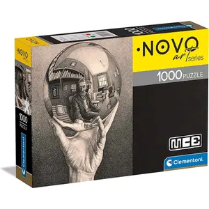 1000-piece puzzle novo art hand reflection Clementoni image-0