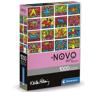 1000-piece puzzle novo art keith haring Clementoni image-0
