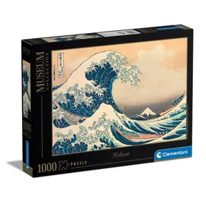 1000 piece puzzle hokusai museum. the great wave Clementoni image-0