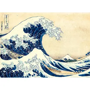 1000 piece puzzle hokusai museum. the great wave Clementoni image-1