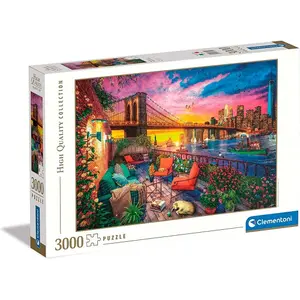 3000-piece jigsaw puzzle collection sunset in manhattan Clementoni image-0