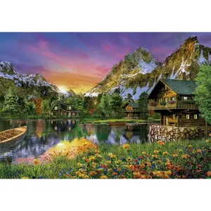 Puzzlesammlung mit 6000 Teilen Alpensee Clementoni image-1