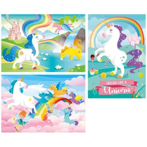 48-piece triple unicorn puzzles Clementoni image-1