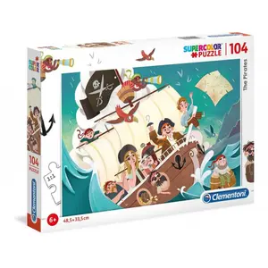 Puzzle of 104 pieces pirates Clementoni image-0