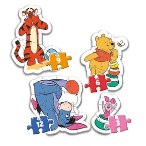 3-6-9-12 piece puzzle winnie the pooh my premier Clementoni image-1