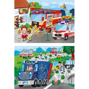 Puzzle 2 x 60 pièces Clementoni Vehículos image-1