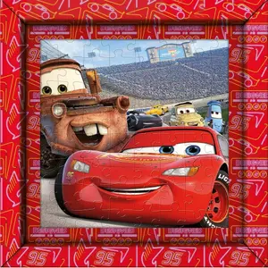 60 piece puzzle cars with frame Clementoni image-1