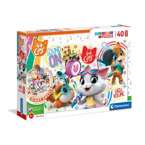 40 piece puzzle floor max Clementoni 44 Chats image-0