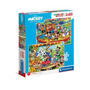 Puzzle 2 x 60 pieces Clementoni Mickey Mouse image-0