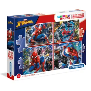 20-60-100-180 piece progressive puzzle Clementoni Spiderman image-0