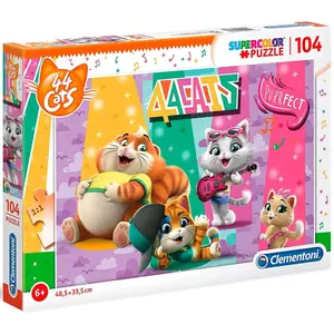 104-piece puzzle 44 cats Clementoni image-0