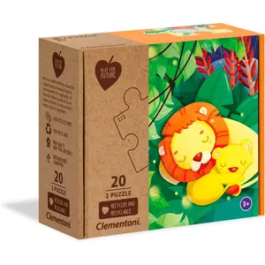 40-piece double animal puzzle all together Clementoni Eco image-0