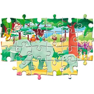 40-piece double animal puzzle all together Clementoni Eco image-3