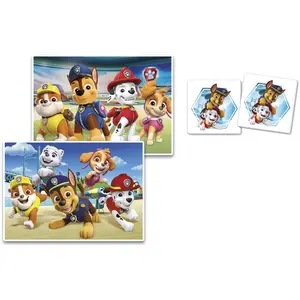 Board games in 1 memo + puzzle + dominoes + cubes Clementoni Bestway Paw Patrol (x4) image-1