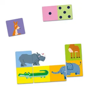 Animal dominoes board game Clementoni image-1