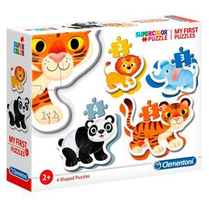 Puzzle da 3-6-9-12 pezzi per bambini Clementoni Wild Animals My First image-2