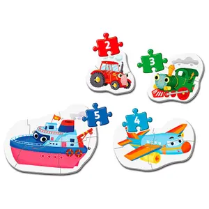 3-6-9-12 piece puzzle Clementoni Means of Transport My First
