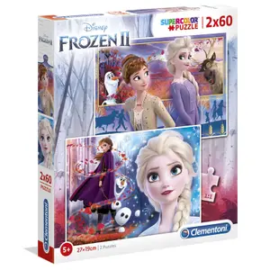 2x60-piece puzzle Clementoni Disney Frozen 2 image-0