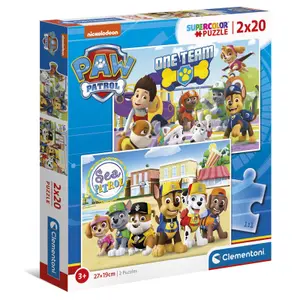 Pussel med 20 bitar för barn Clementoni Paw Patrol (x2) image-1