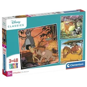 3x48-piece puzzle Clementoni Disney Classics image-0