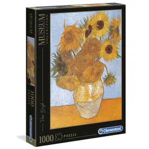 1000-piece puzzle Clementoni Musseum Collection Van Gogh Sun Flowers image-0