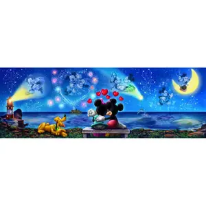 1000-piece puzzle Clementoni Disney Mickey & Minnie Panorama image-1