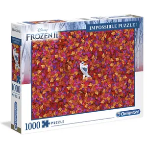 Puzzle da 1000 pezzi Clementoni Disney Frozen 2 Olaf Impossible image-0