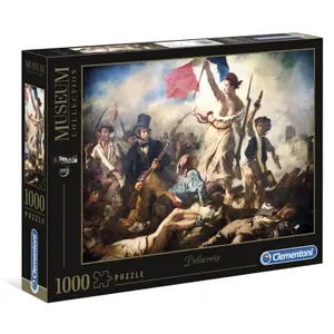1000-piece puzzle Clementoni Louvre Museum Liberty Leading the People image-0