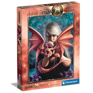 1000-piece puzzle Clementoni Anne Stokes Dragonkin image-0