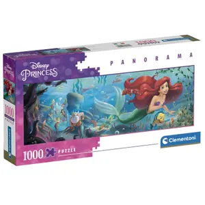 Puzzle panoramico da 1000 pezzi Clementoni Disney The Little Mermaid panorama