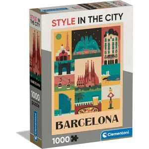1000-piece puzzle Clementoni Style in the City Barcelona