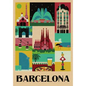 1000-piece puzzle Clementoni Style in the City Barcelona image-1