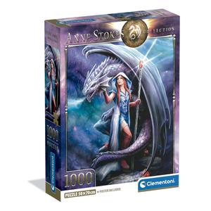 Puslespil med 1000 brikker Clementoni Anne Stokes Dragon Mage image-1