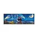 1000-piece puzzle Clementoni Disney Panorama Mickey & Minnie image-1
