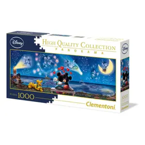 1000-piece puzzle Clementoni Disney Panorama Mickey & Minnie image-5