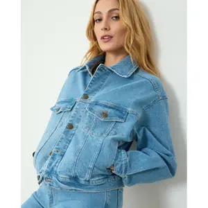 Jeansjacke Damen Clotsy Brand image-2