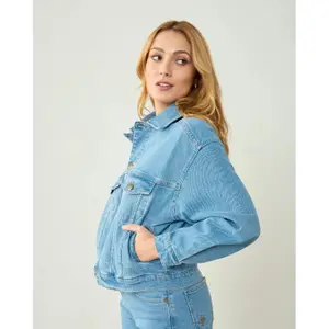 Jeansjacke Damen Clotsy Brand image-3