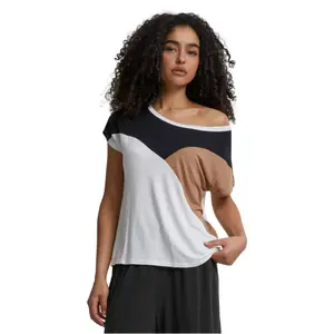 T-Shirt Cloud5ive Damen Viskose Colorblock image-2