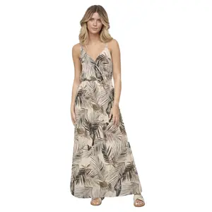 Maxikleid mit 2 Schichten für Frauen Cloud5ive Tropical image-0