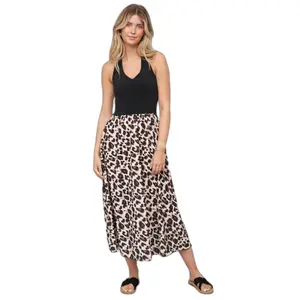 Langes Kleid mit Stehkragen für Damen Cloud5ive image-0