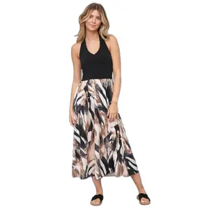 Langes Kleid mit Stehkragen für Damen Cloud5ive image-0